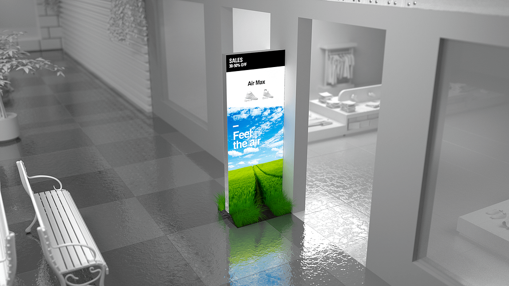 totem publicitario LED