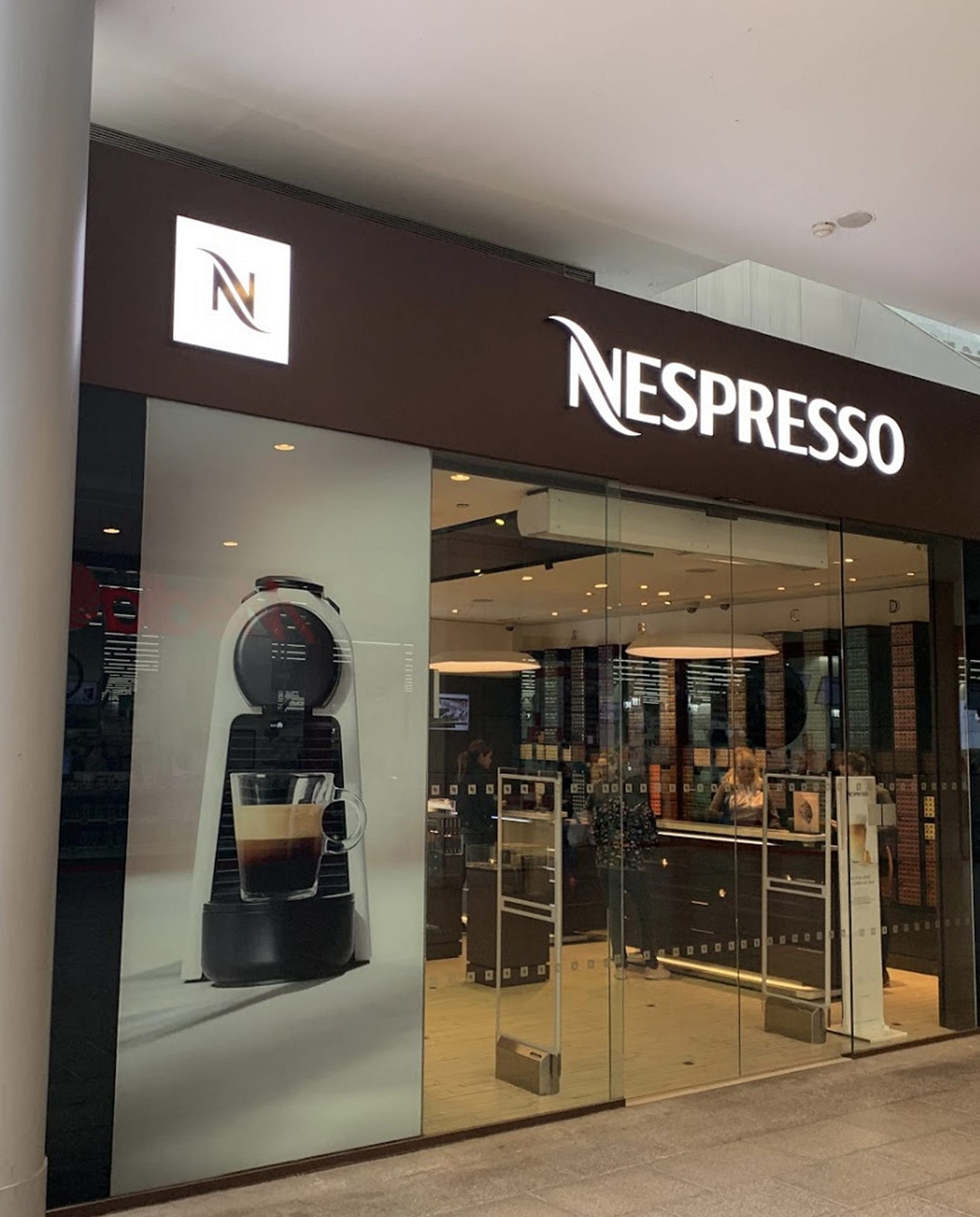 nespresso logo iluminado actilum