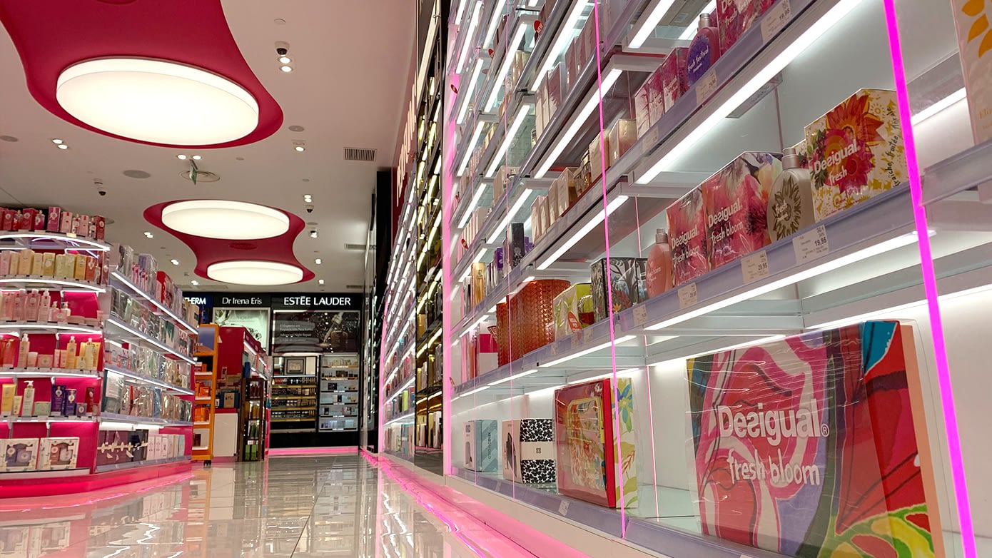 mobiliario tira led perfil