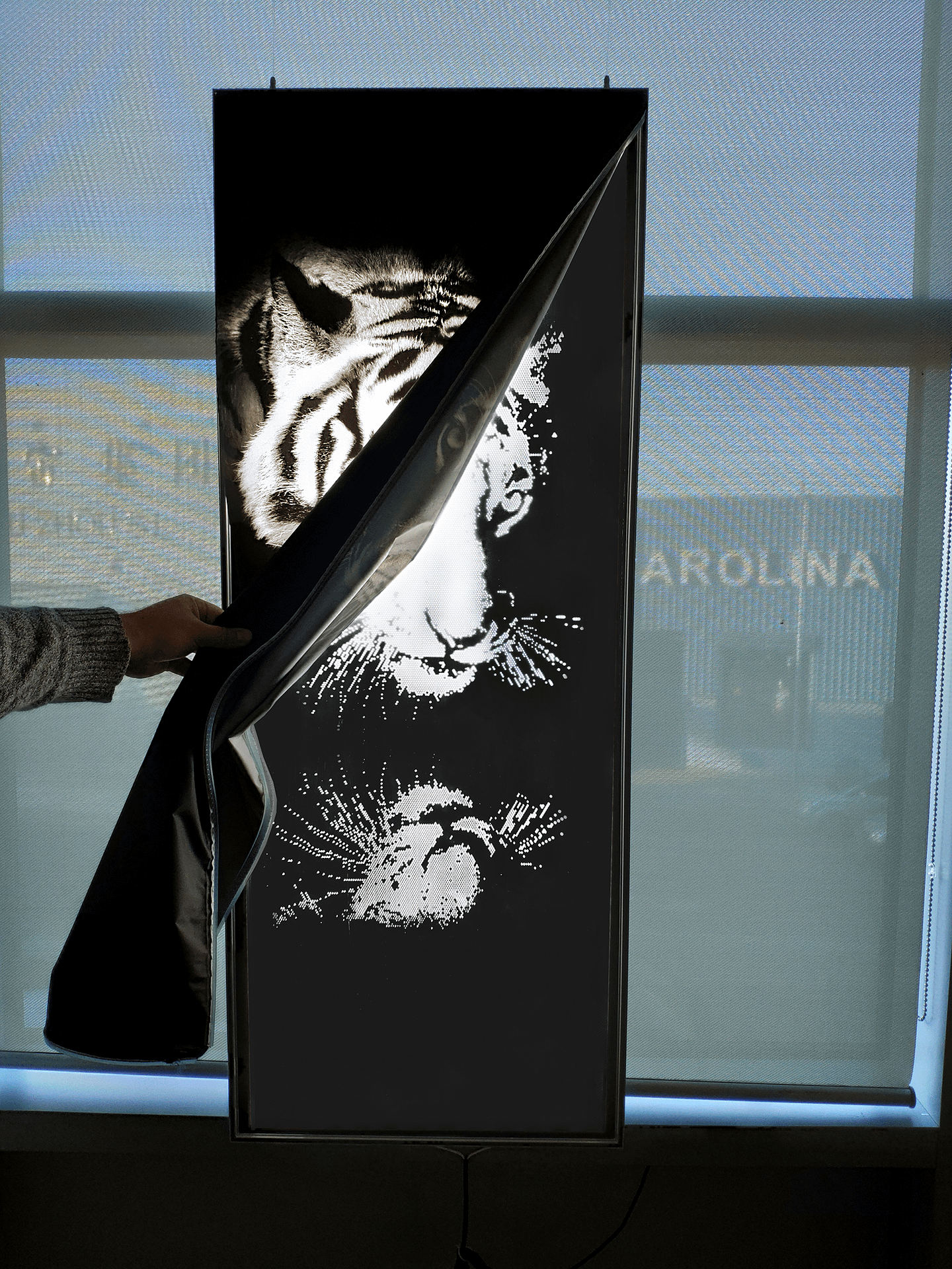 custom led panel zone engraving